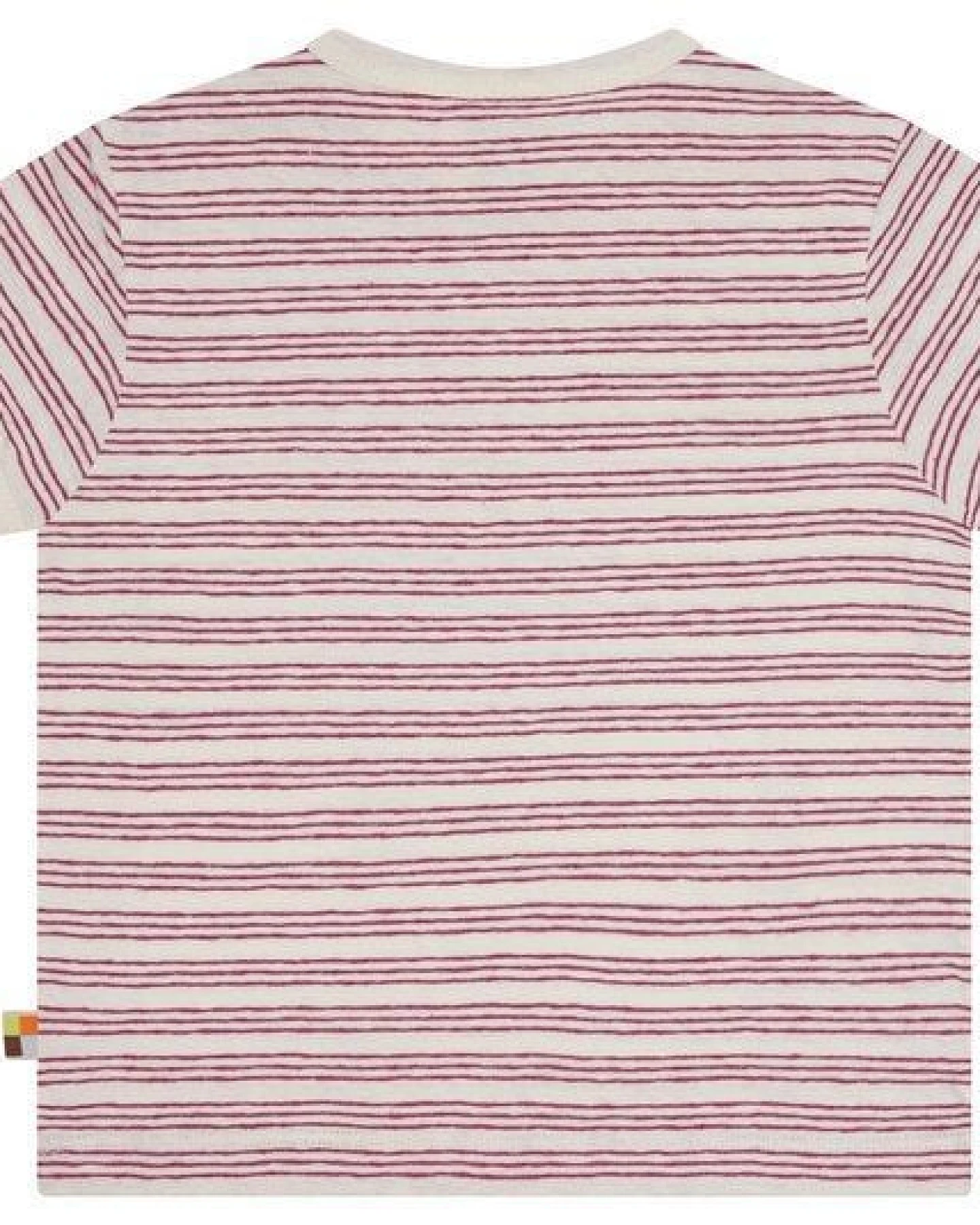 loud + proud Babys & Kinder T-Shirt Streifen mit Leinen, GOTS-zertifiziert – Ansicht 2
