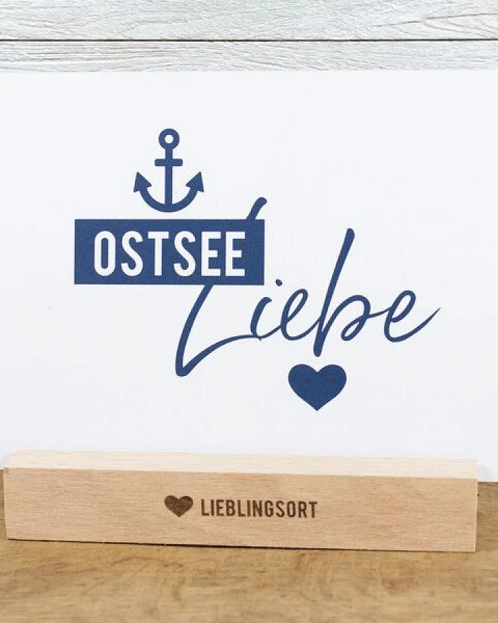 Bow & Hummingbird Maritime Postkarte "Ostseeliebe" aus Recyclingpapier