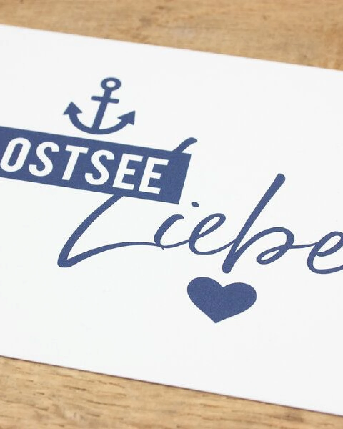 Bow & Hummingbird Maritime Postkarte "Ostseeliebe" aus Recyclingpapier – Ansicht 2