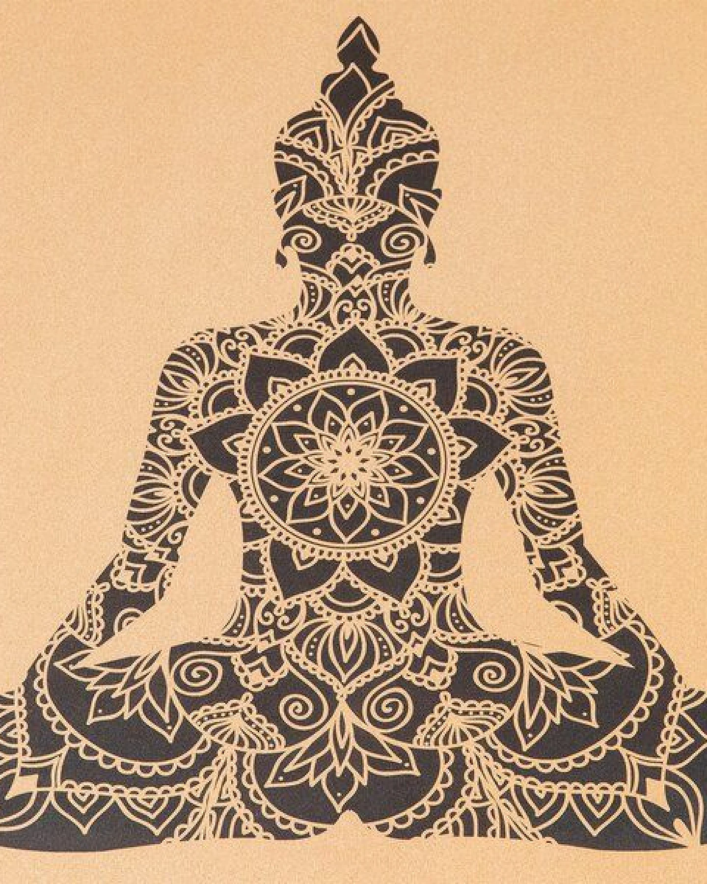 Divasya Meditationsmatte aus Kork & Naturkautschuk – Ansicht 2
