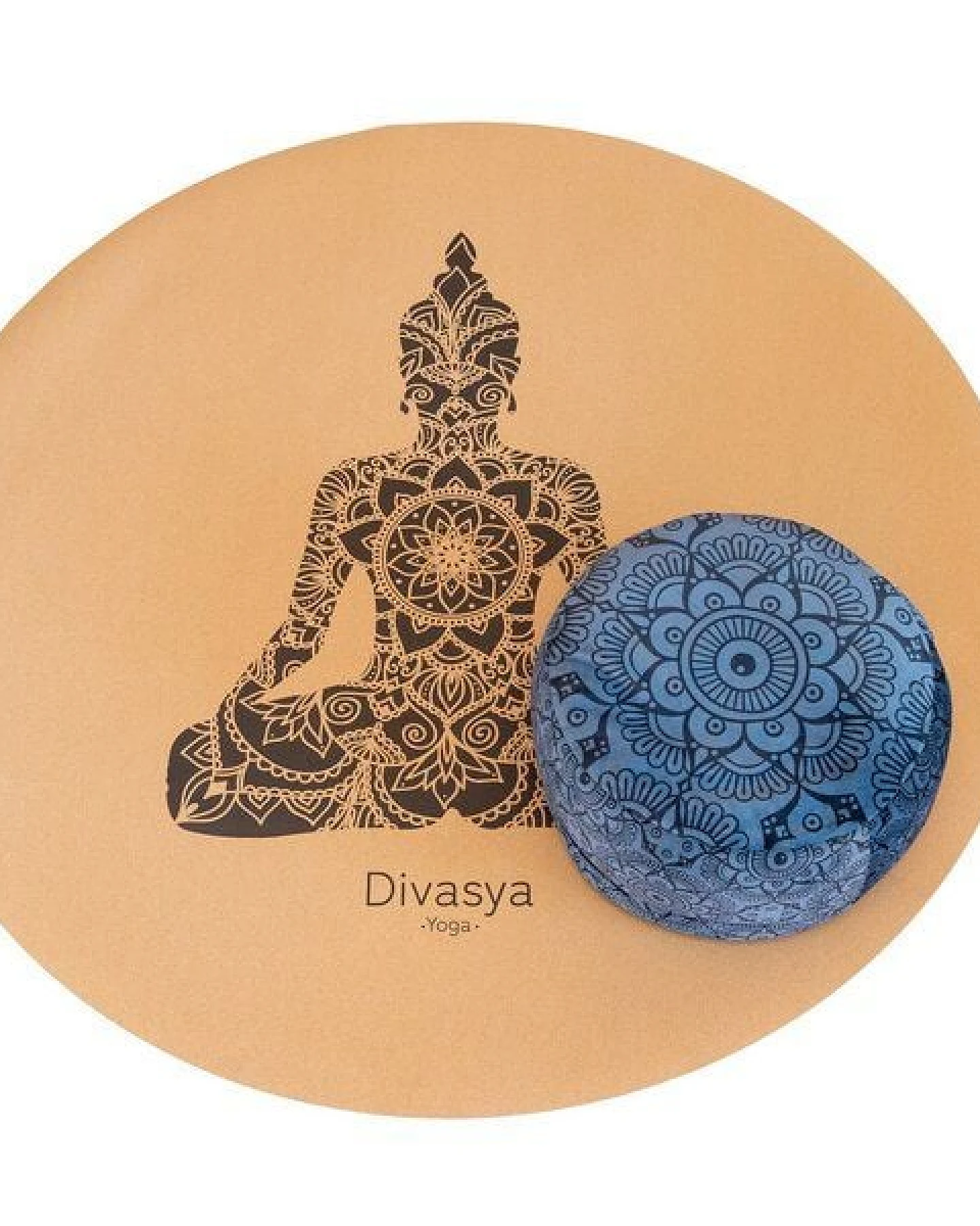 Divasya Meditationsmatte aus Kork & Naturkautschuk – Ansicht 3