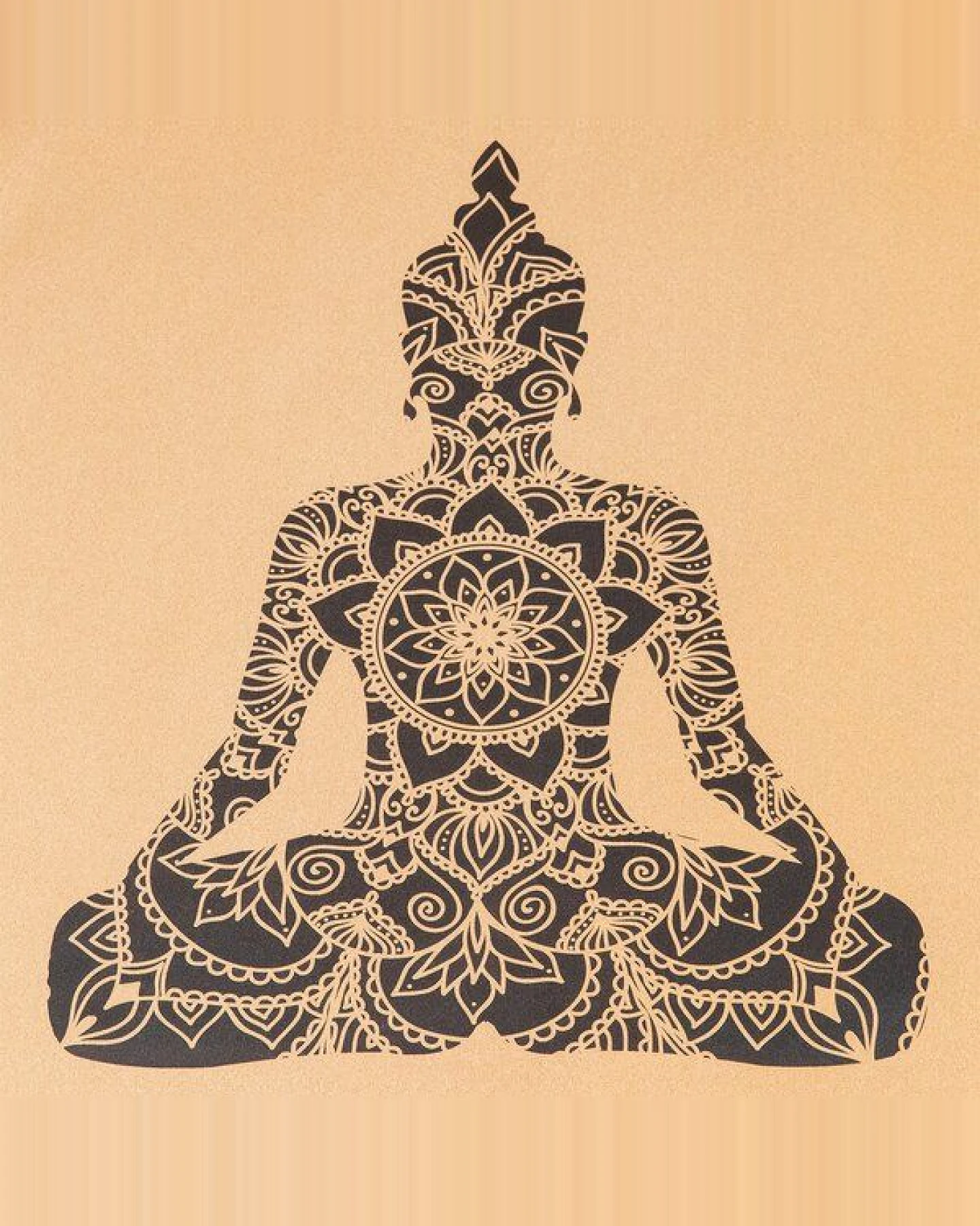 Divasya Meditationsmatte aus Kork & Naturkautschuk – Ansicht 2
