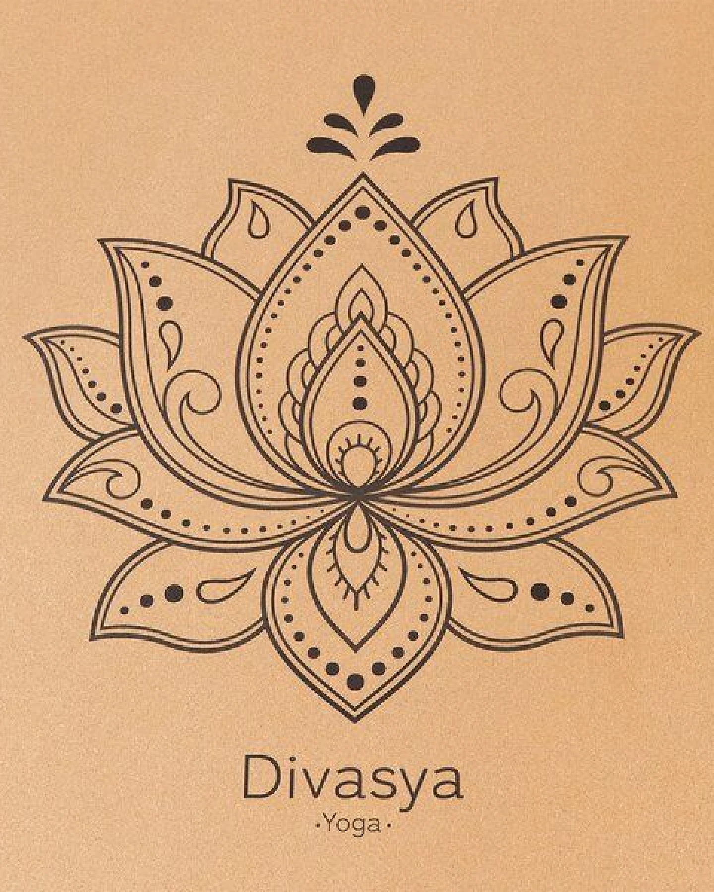 Divasya Meditationsmatte aus Kork & Naturkautschuk – Ansicht 2
