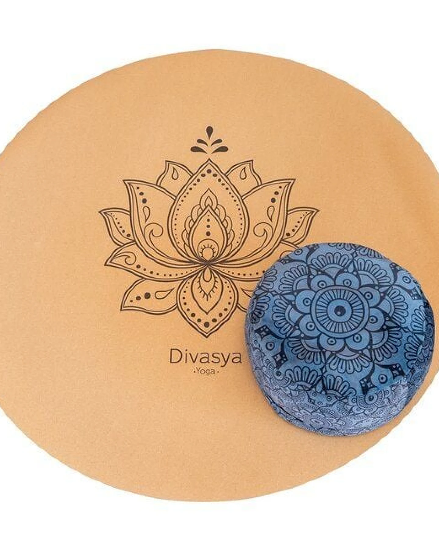 Divasya Meditationsmatte aus Kork & Naturkautschuk – Ansicht 3