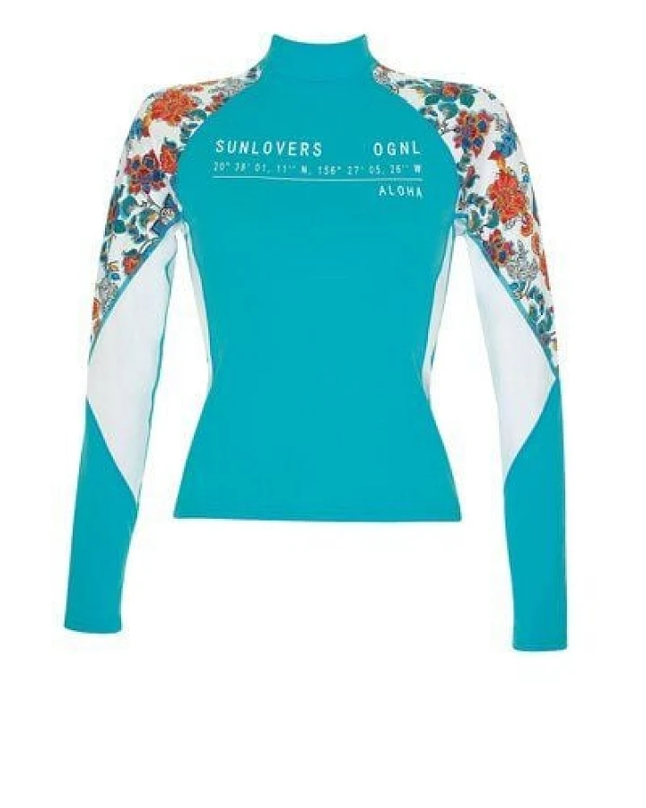 Olympia Surfshirt / UV-Shirt Flowers