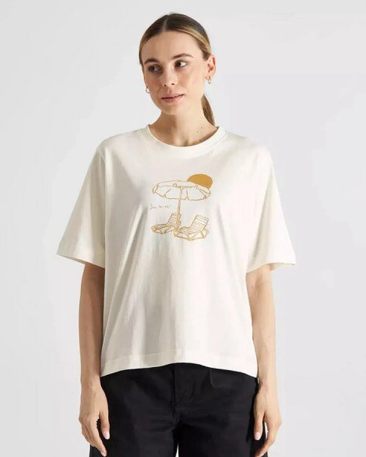 DEDICATED T-Shirt Vadstena Sea La Vie - White