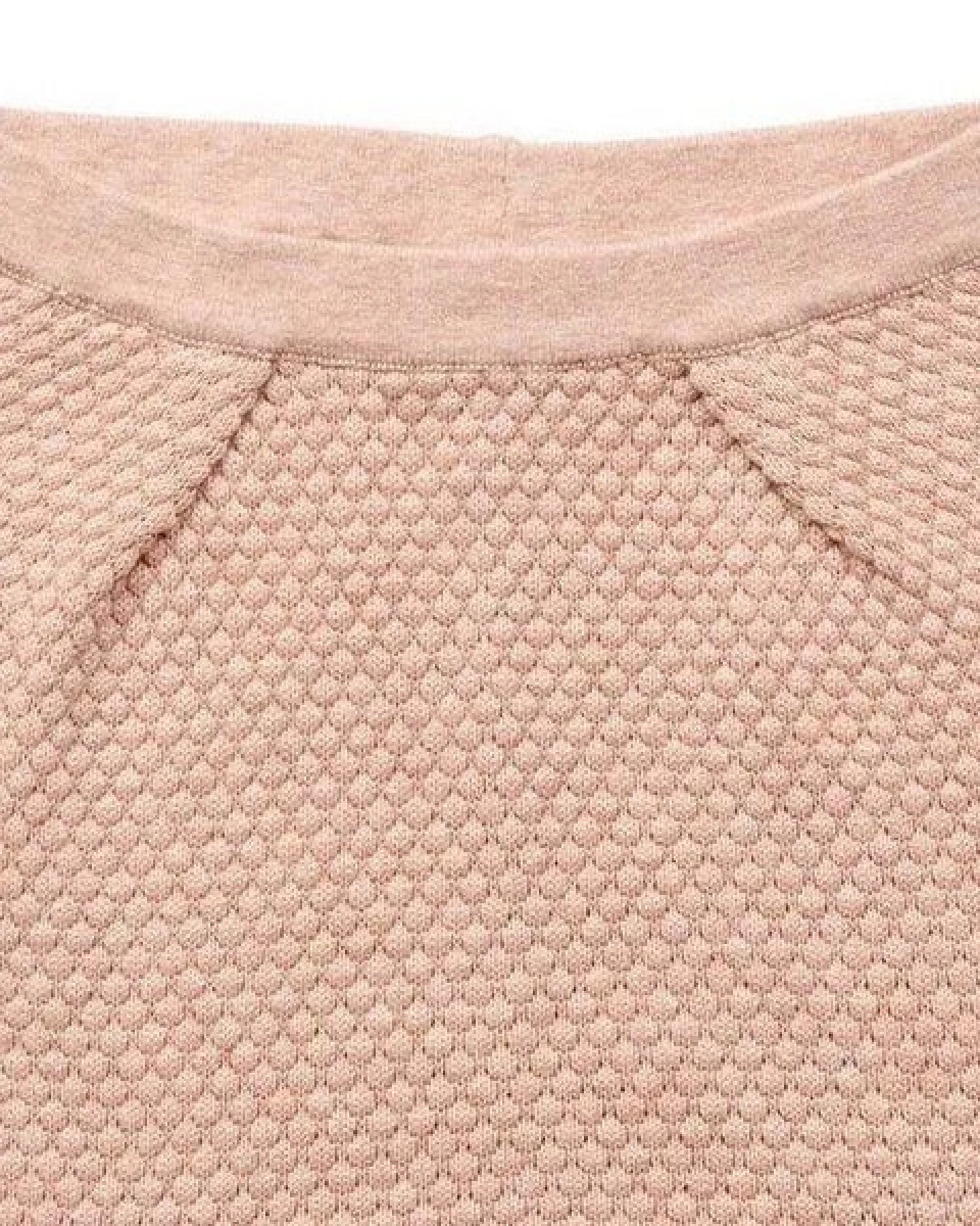 sense-organics Baby-Strickleggings Wabenmuster Pablo in light hazelnut von Sense Organics GOTS – Ansicht 2