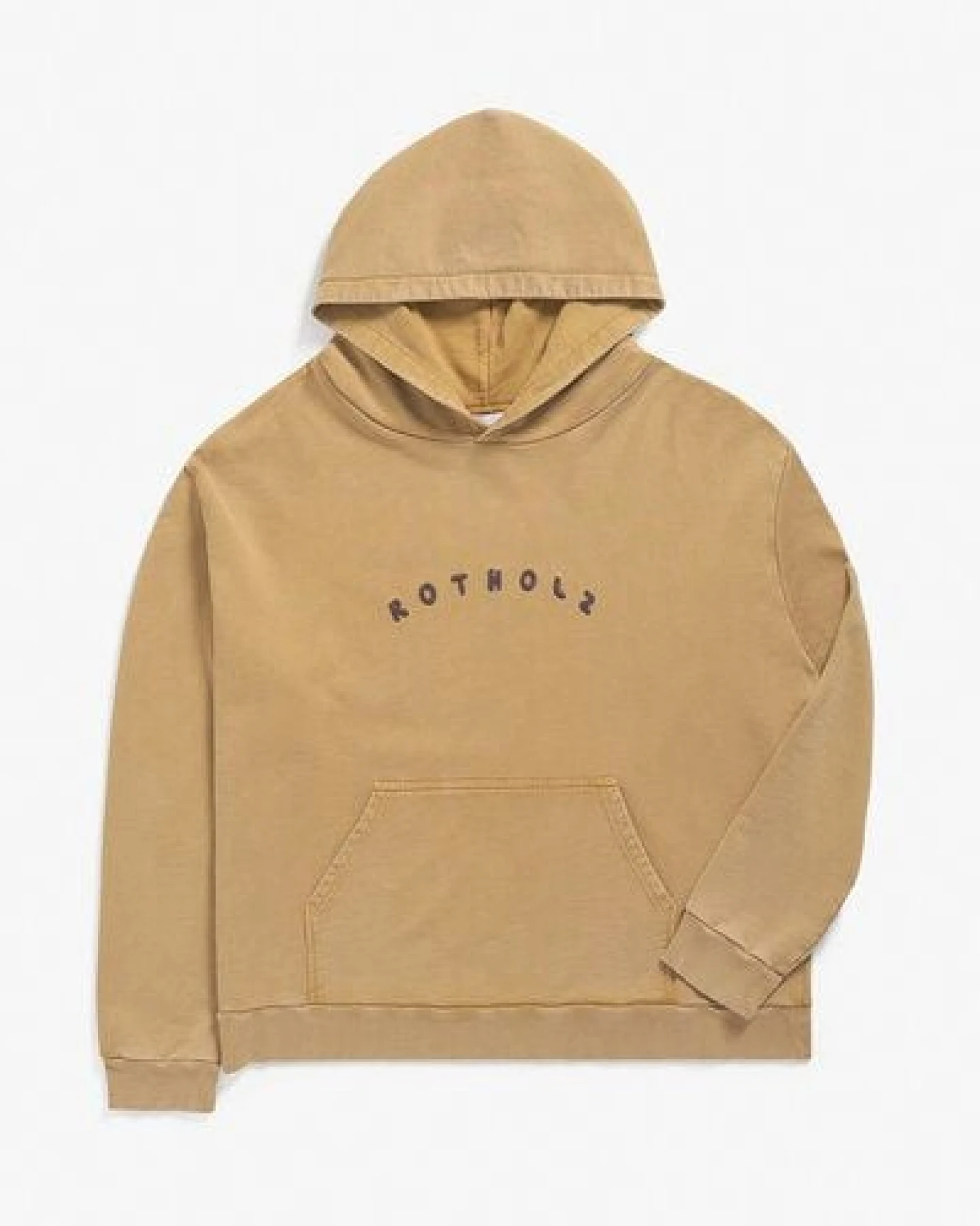 Rotholz Logo Hoodie Bio Baumwolle – Ansicht 4