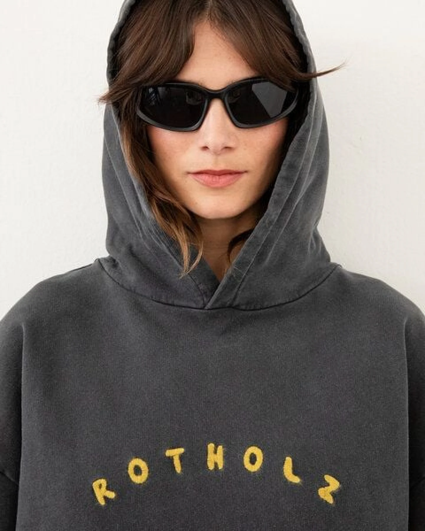 Rotholz Logo Hoodie Bio Baumwolle – Ansicht 3