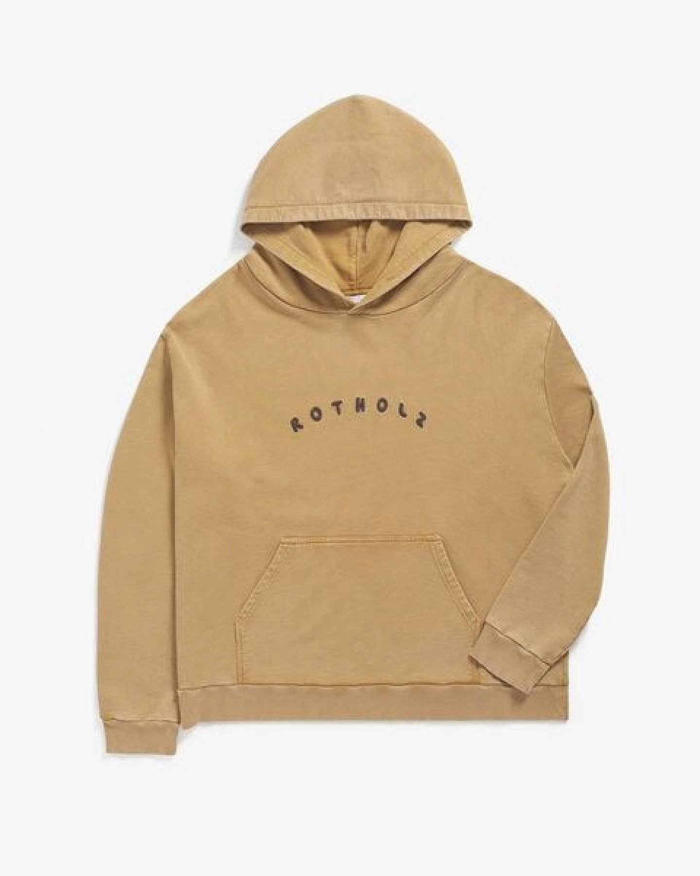 Rotholz Logo Hoodie Bio Baumwolle – Ansicht 3