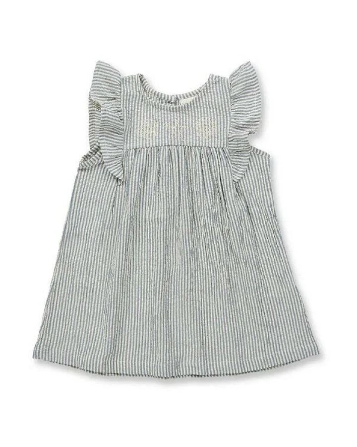 sense-organics Mädchenkleid Franja aus Seersucker Stoff von Sense Organics
