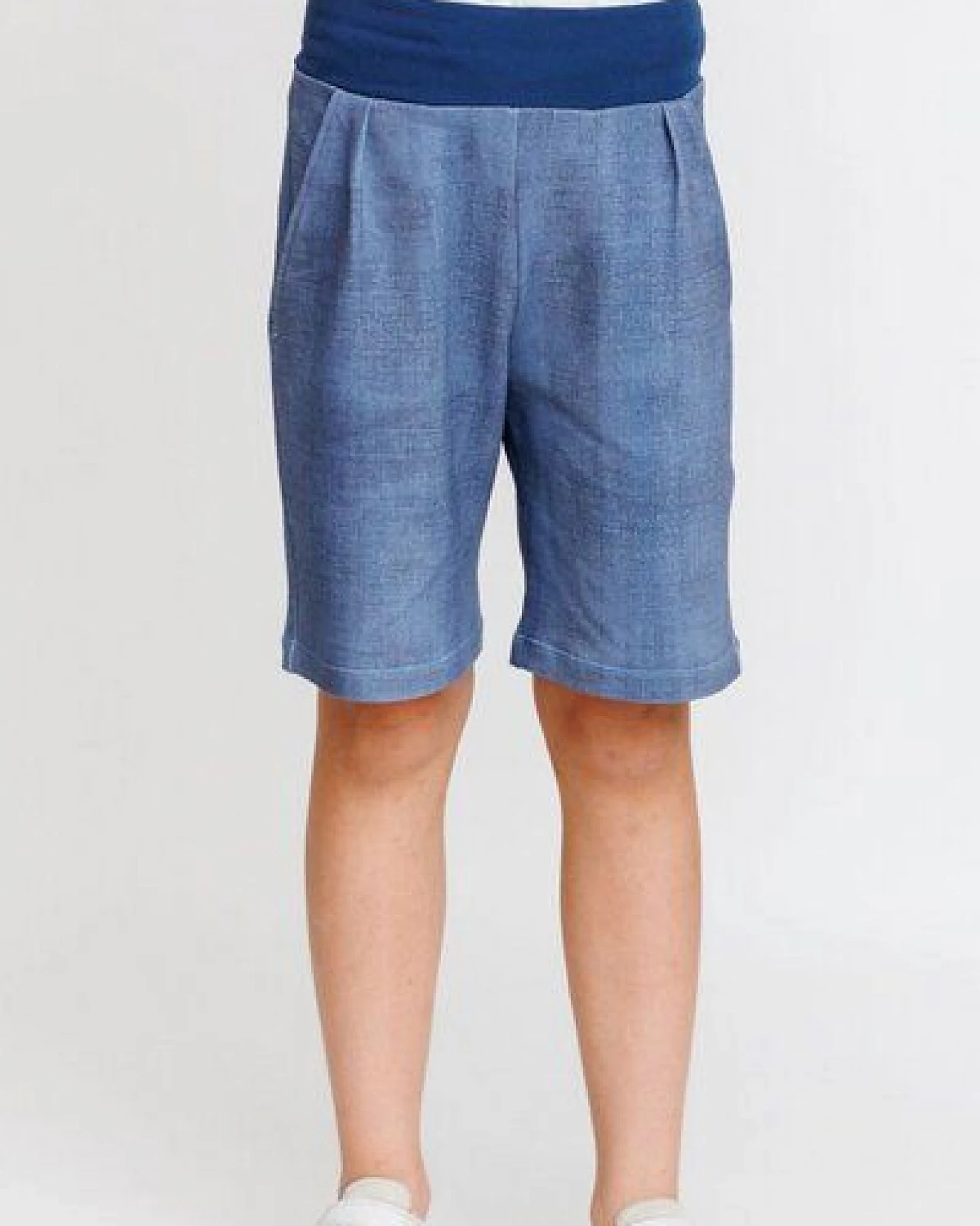 Babbily Bequeme Shorts aus Bio Waffelstrick-Jersey mit breitem Komfortbund – Ansicht 3