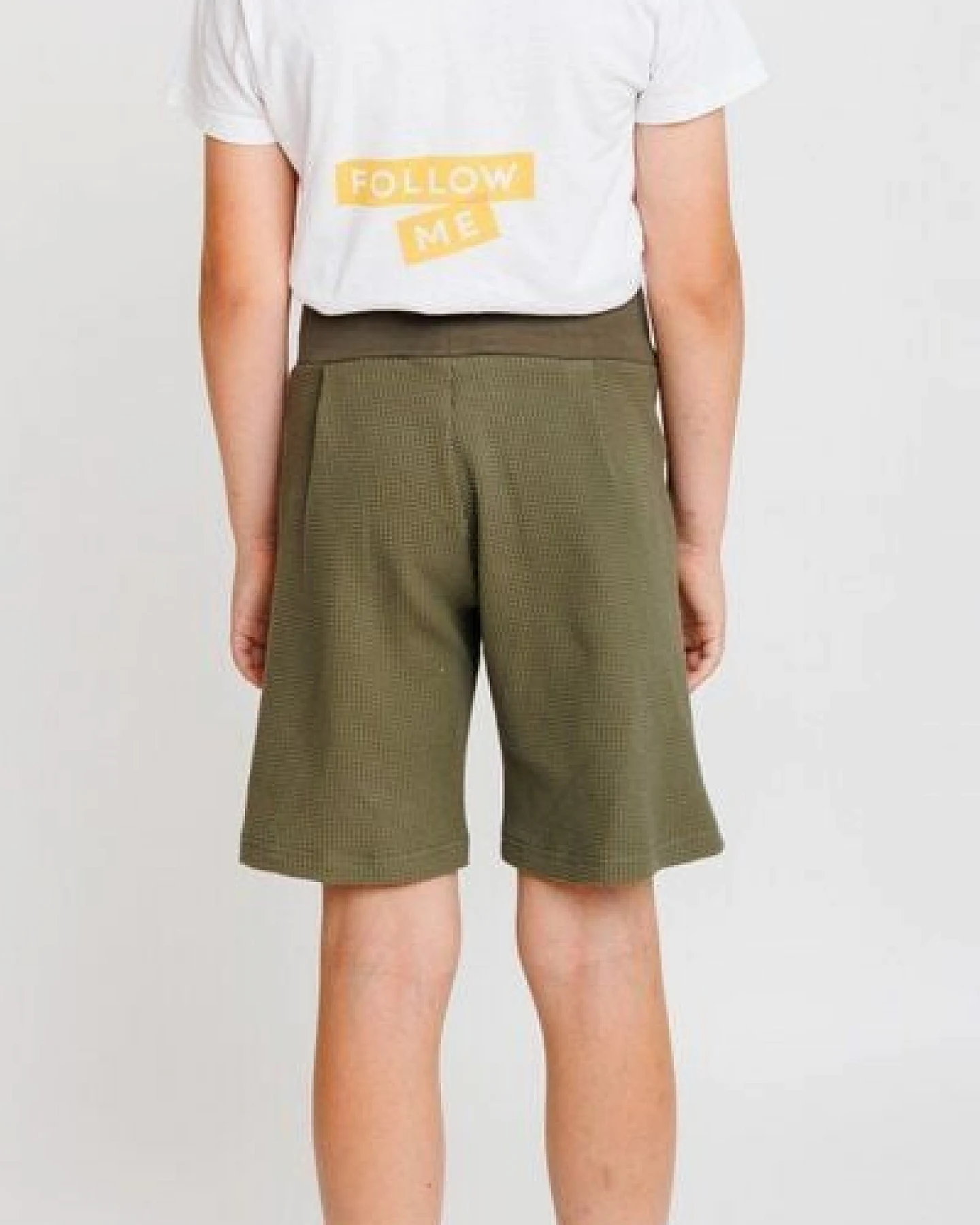 Babbily Bequeme Shorts aus Bio Waffelstrick-Jersey mit breitem Komfortbund – Ansicht 4