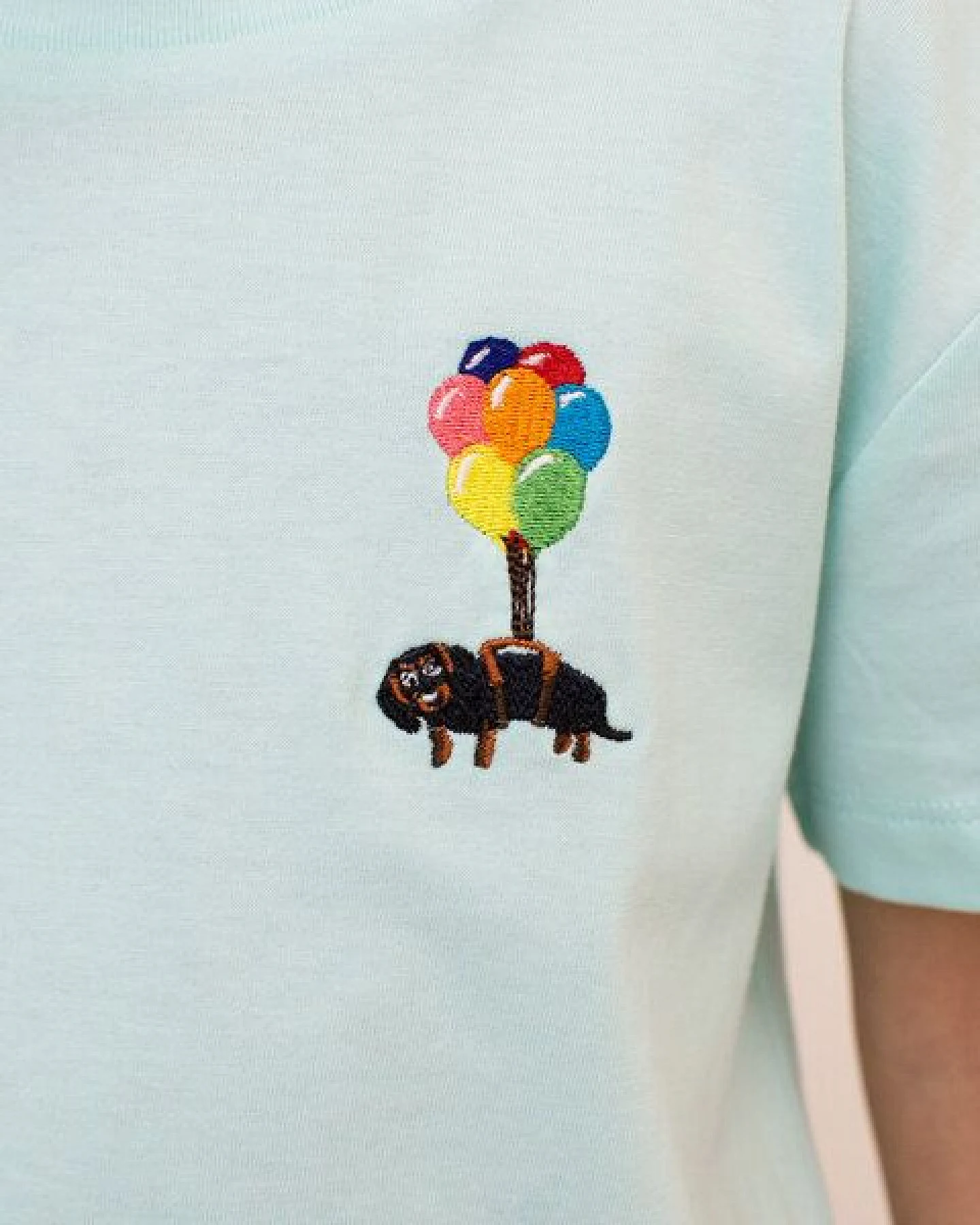 Bavarian Caps Kids T-Shirt Dackelexpress - Hellblau – Ansicht 2
