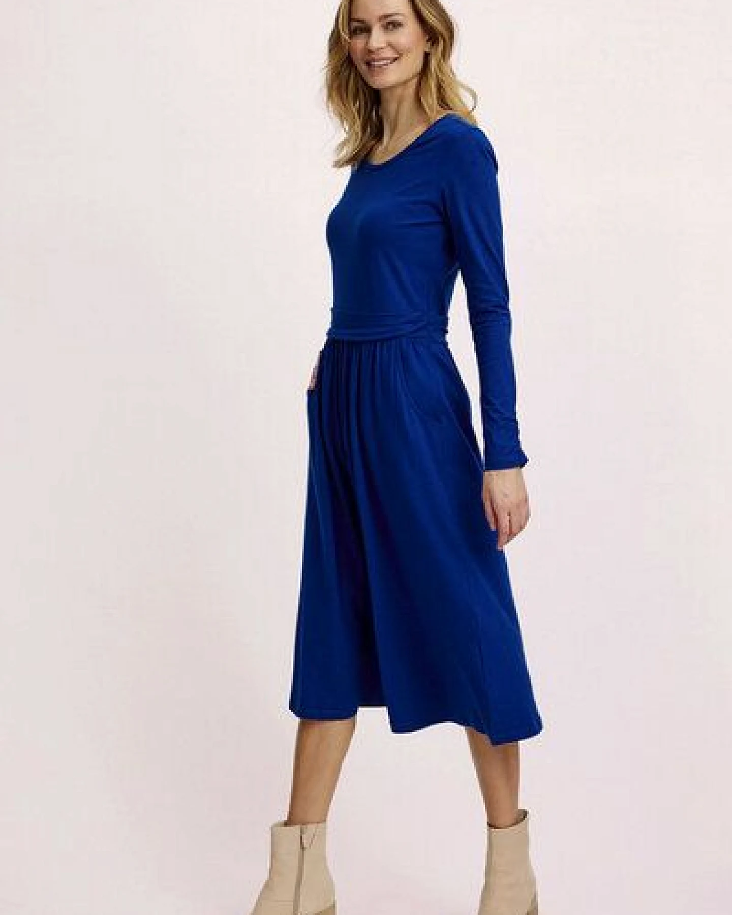 TRANQUILLO Tailliertes Jersey-Kleid (W25E10) – Ansicht 4