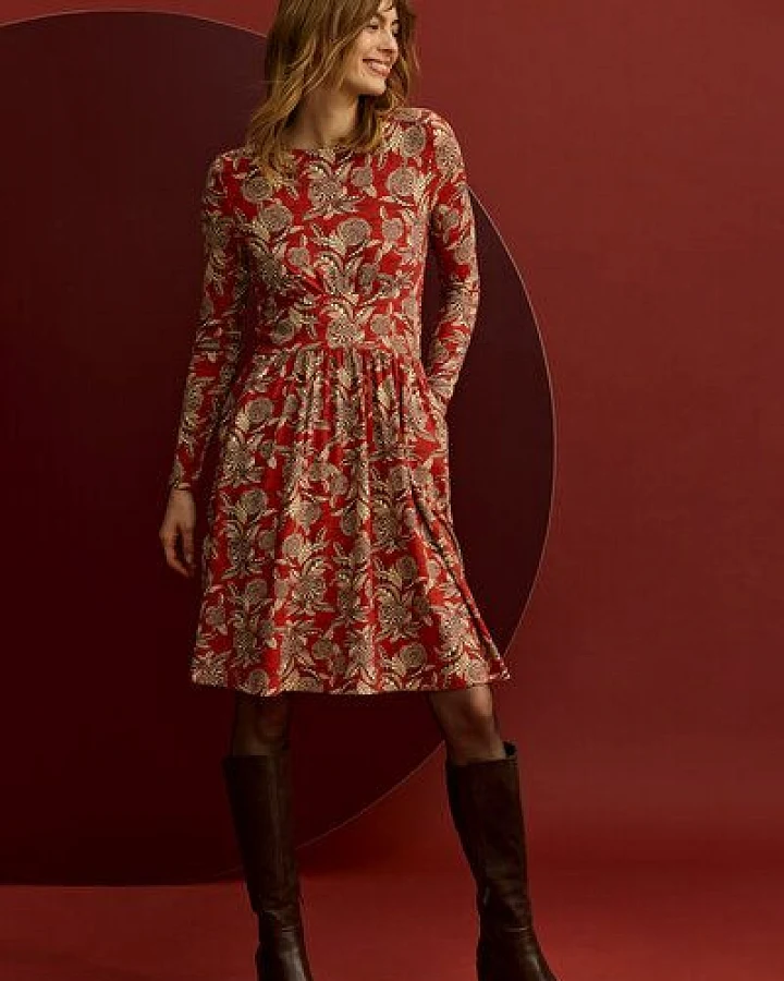 TRANQUILLO Feminines EcoVero-Kleid (W25E151)