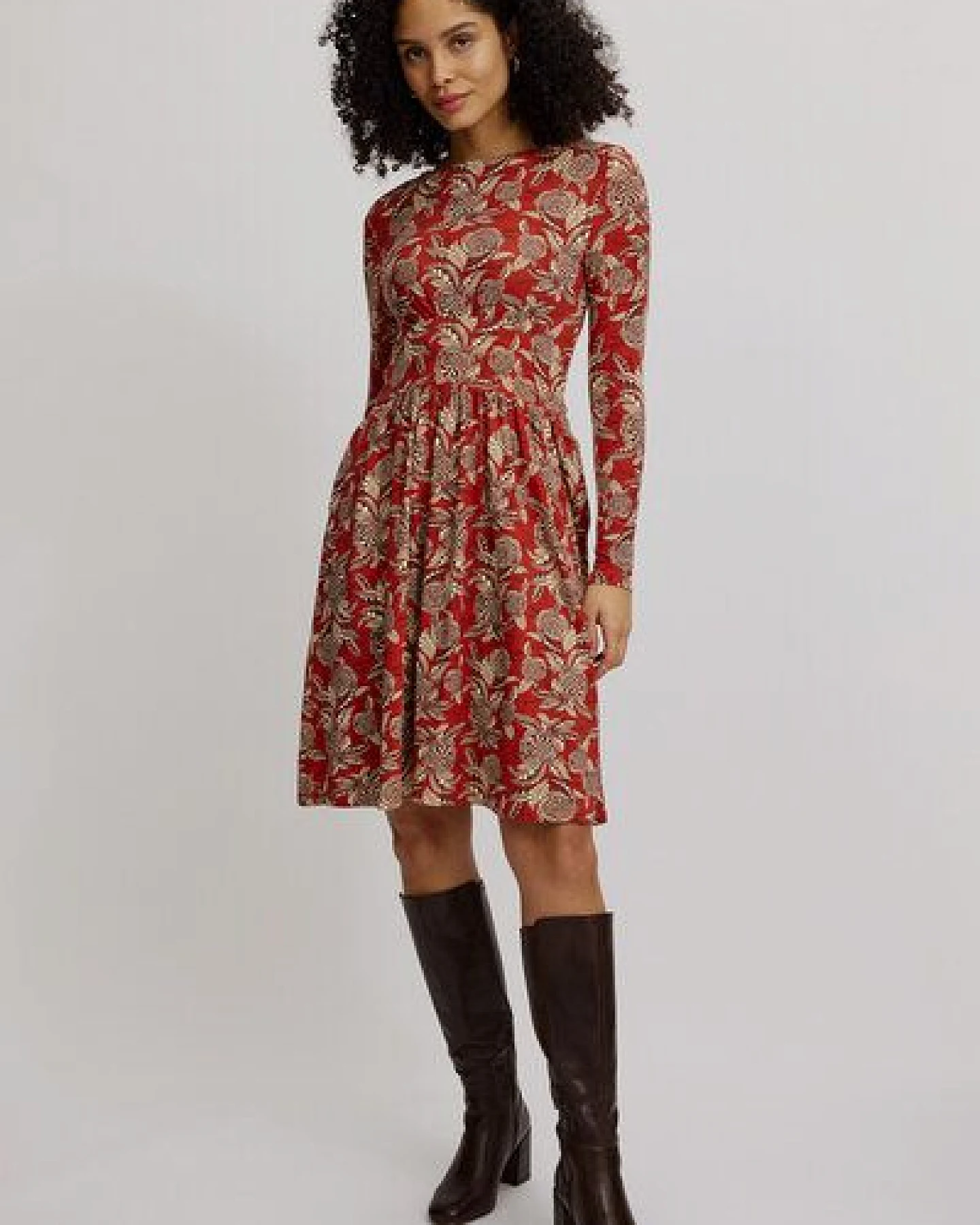 TRANQUILLO Feminines EcoVero-Kleid (W25E151) – Ansicht 3