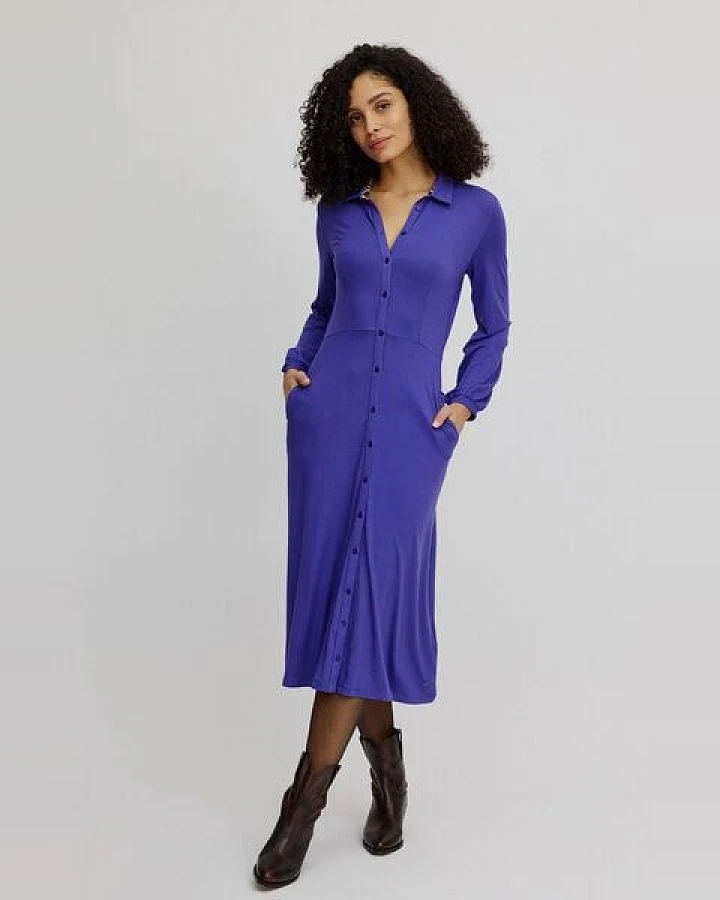 TRANQUILLO Langes EcoVero-Kleid (W25E152)