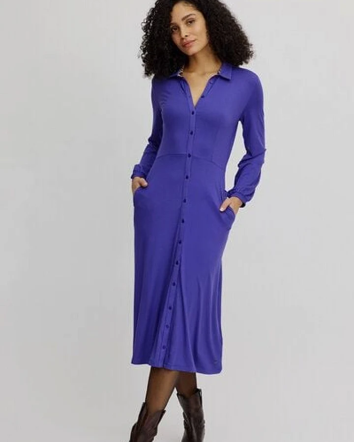 TRANQUILLO Langes EcoVero-Kleid (W25E152)