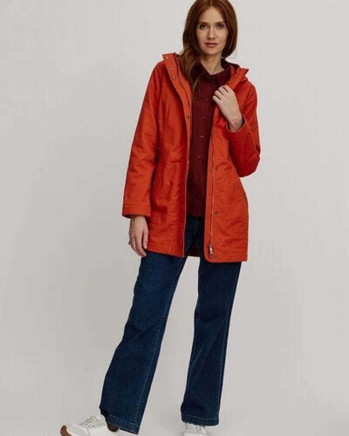 TRANQUILLO Taillierte Jacke aus Biobaumwolle (W25A91) – Ansicht 4