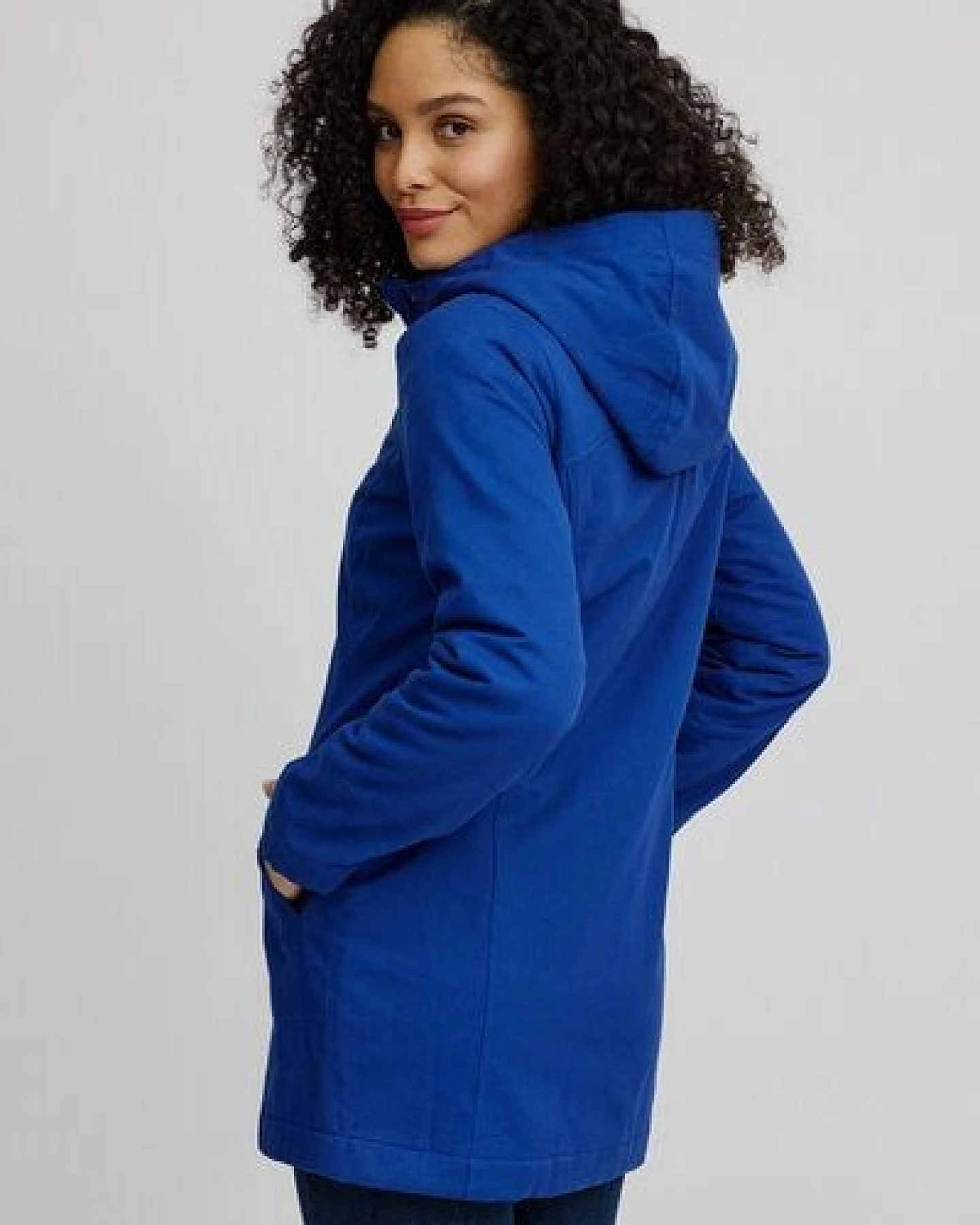 TRANQUILLO Taillierte Jacke aus Biobaumwolle (W25A91) – Ansicht 2
