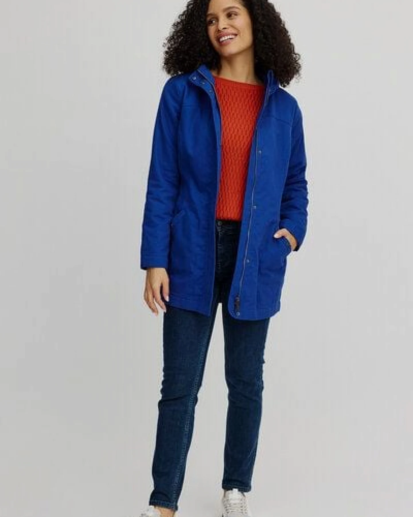 TRANQUILLO Taillierte Jacke aus Biobaumwolle (W25A91) – Ansicht 4