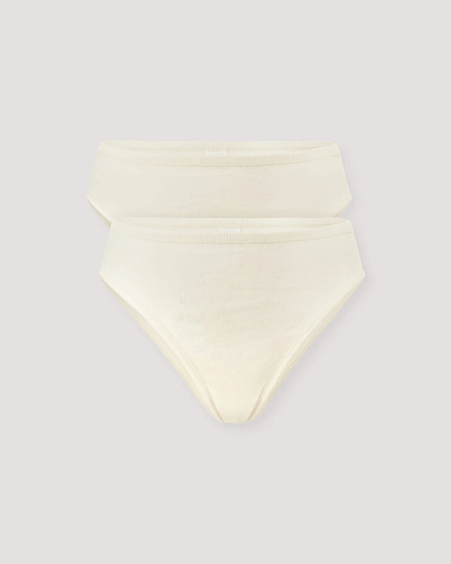 hessnatur Damen Slip High Waist im 2er-Pack PURE COTTON aus Bio-Baumwolle - natur - Größe 34 – Ansicht 3
