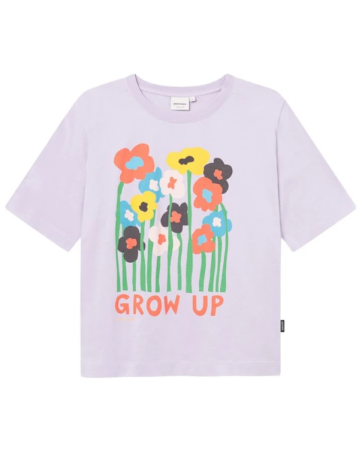 DEDICATED - Women's T-Shirt Vadstena Grow Up - T-Shirt Gr S weiß