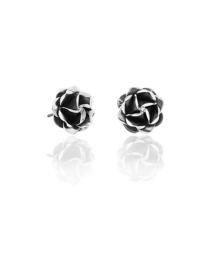 pakilia Silber Ohrstecker Rosenblüten Fair-Trade und handmade