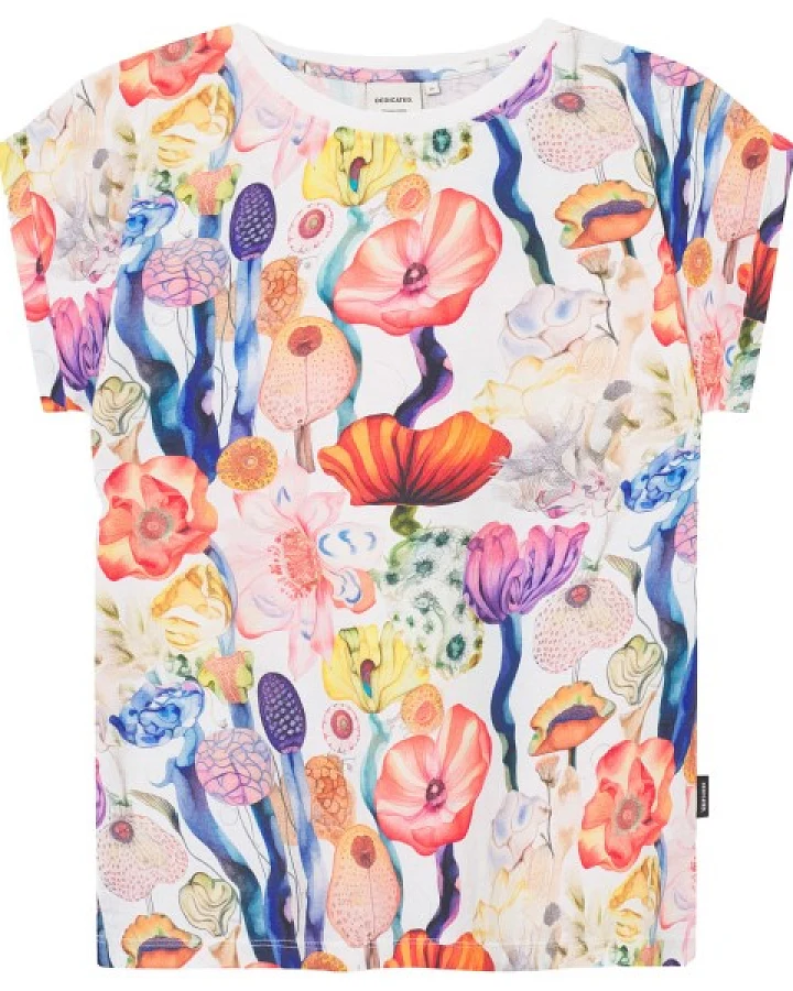 DEDICATED - Women's T-Shirt Visby Fantasy Flowers - T-Shirt Gr M bunt