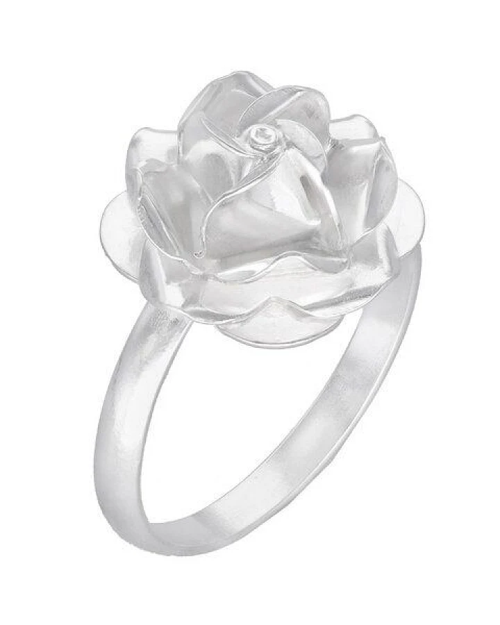 pakilia Silber Ring Rose Fair-Trade und handmade