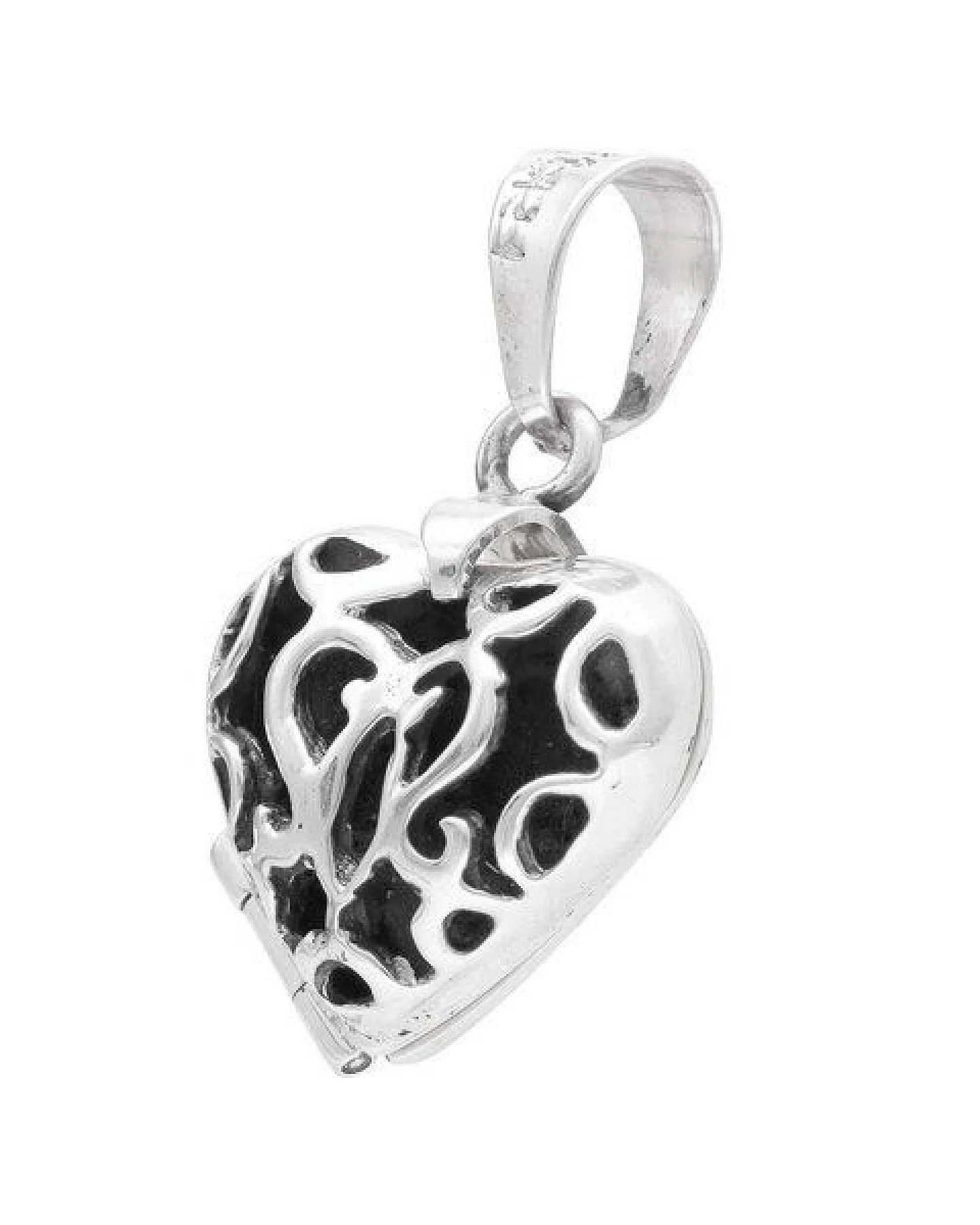 pakilia Silber Kette Herz Amulett Fair-Trade und handmade – Ansicht 3