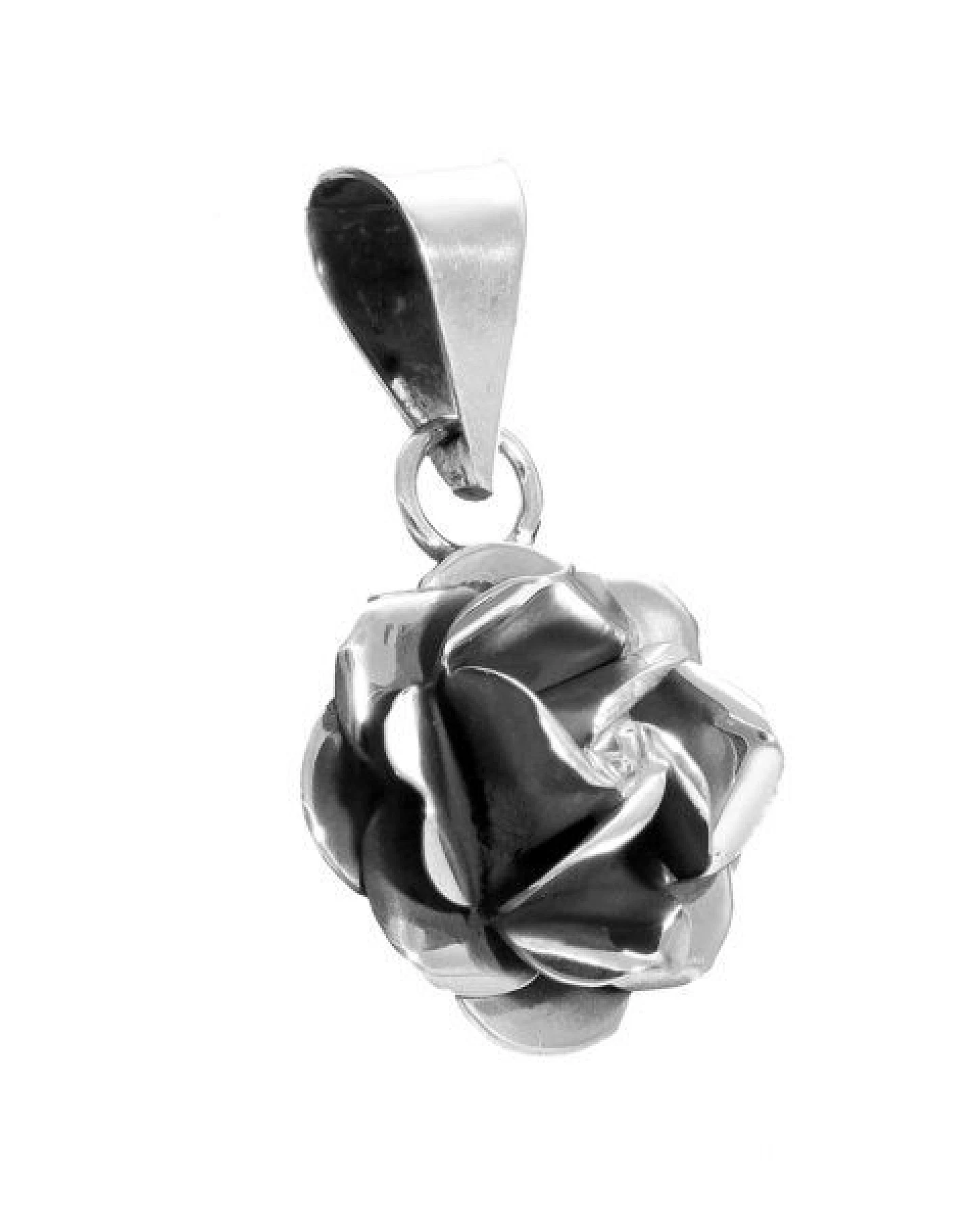 pakilia Silber Kette Rosenblüte Fair-Trade und handmade – Ansicht 4