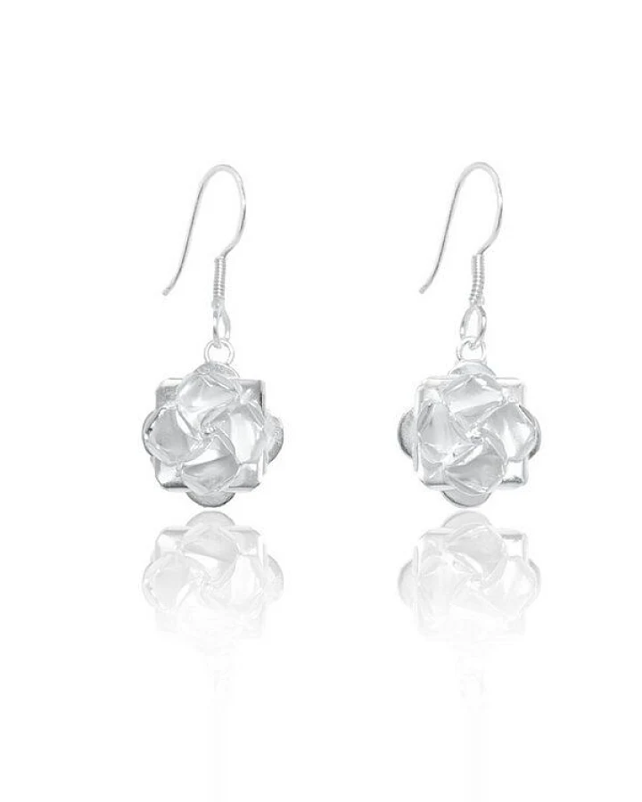 pakilia Silber Ohrringe Rose Fair-Trade und handmade