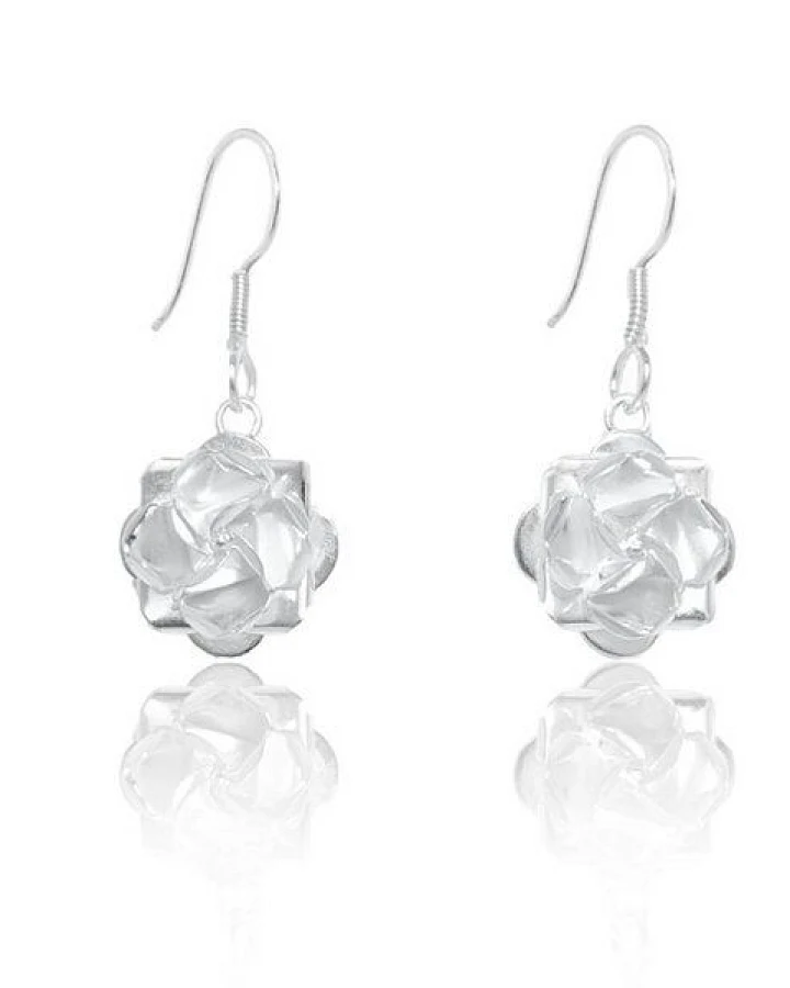 pakilia Silber Ohrringe Rose Fair-Trade und handmade