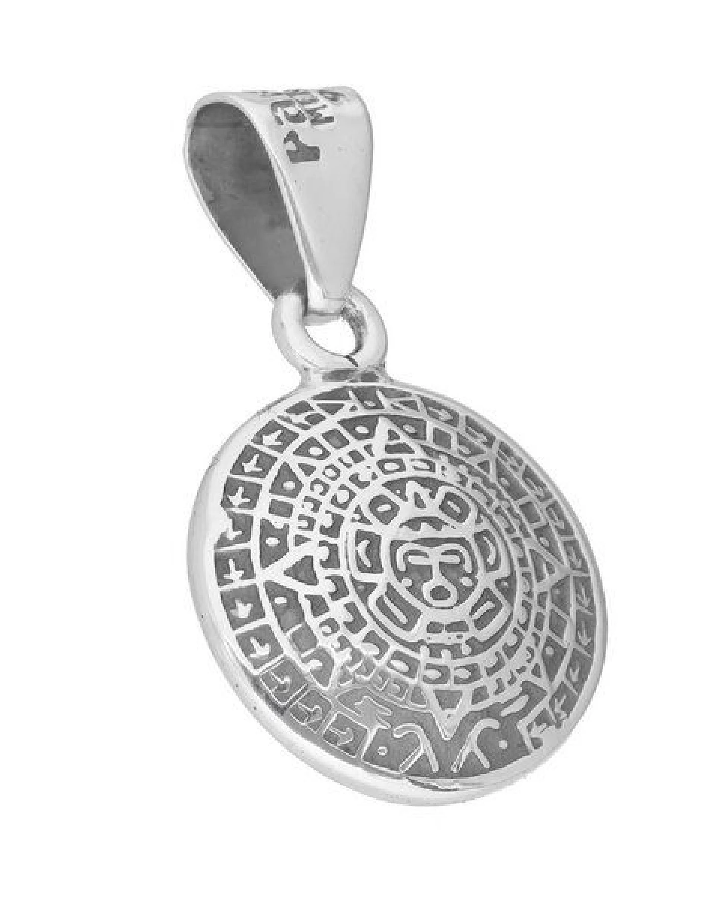 pakilia Silber Kette Aztekenkalender Fair-Trade und handmade – Ansicht 3
