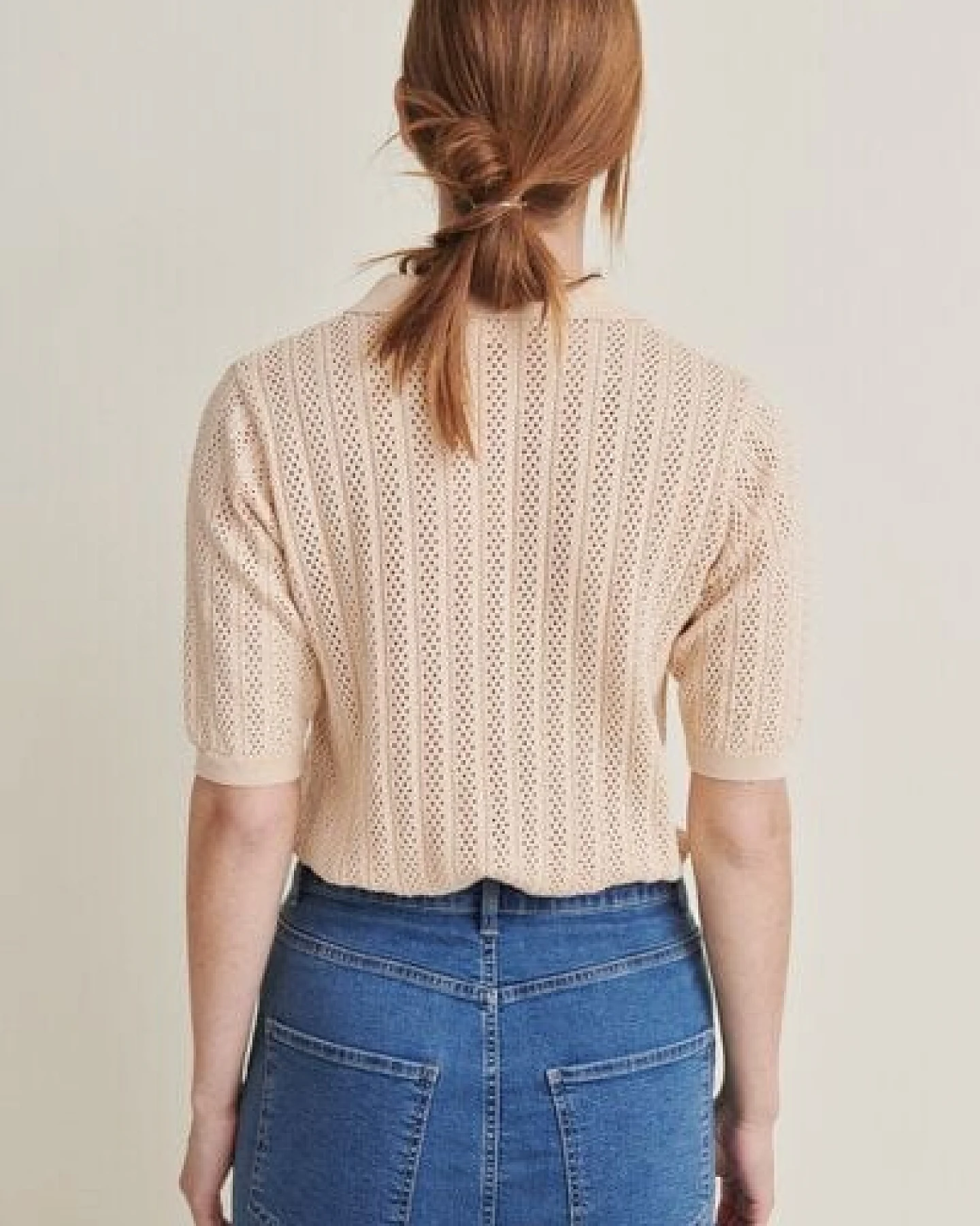 Basic Apparel Tricia Kurzarmpulli aus Bio-Baumwolle – Ansicht 4