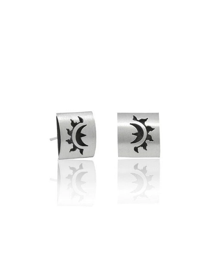 pakilia Silber Ohrringe Sonne Fair-Trade und handmade
