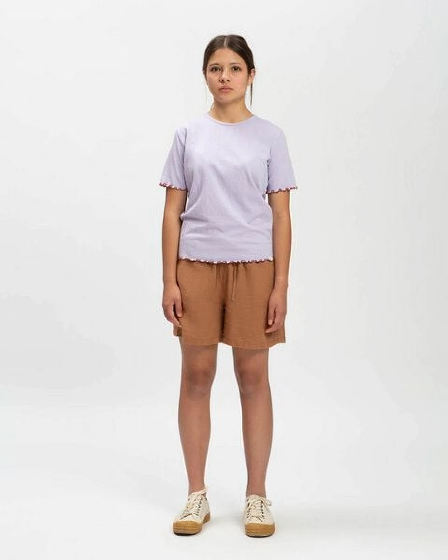 Matona Strukturiertes T-Shirt mit Kräuselsaum für Kinder / Curly Tee – Ansicht 3
