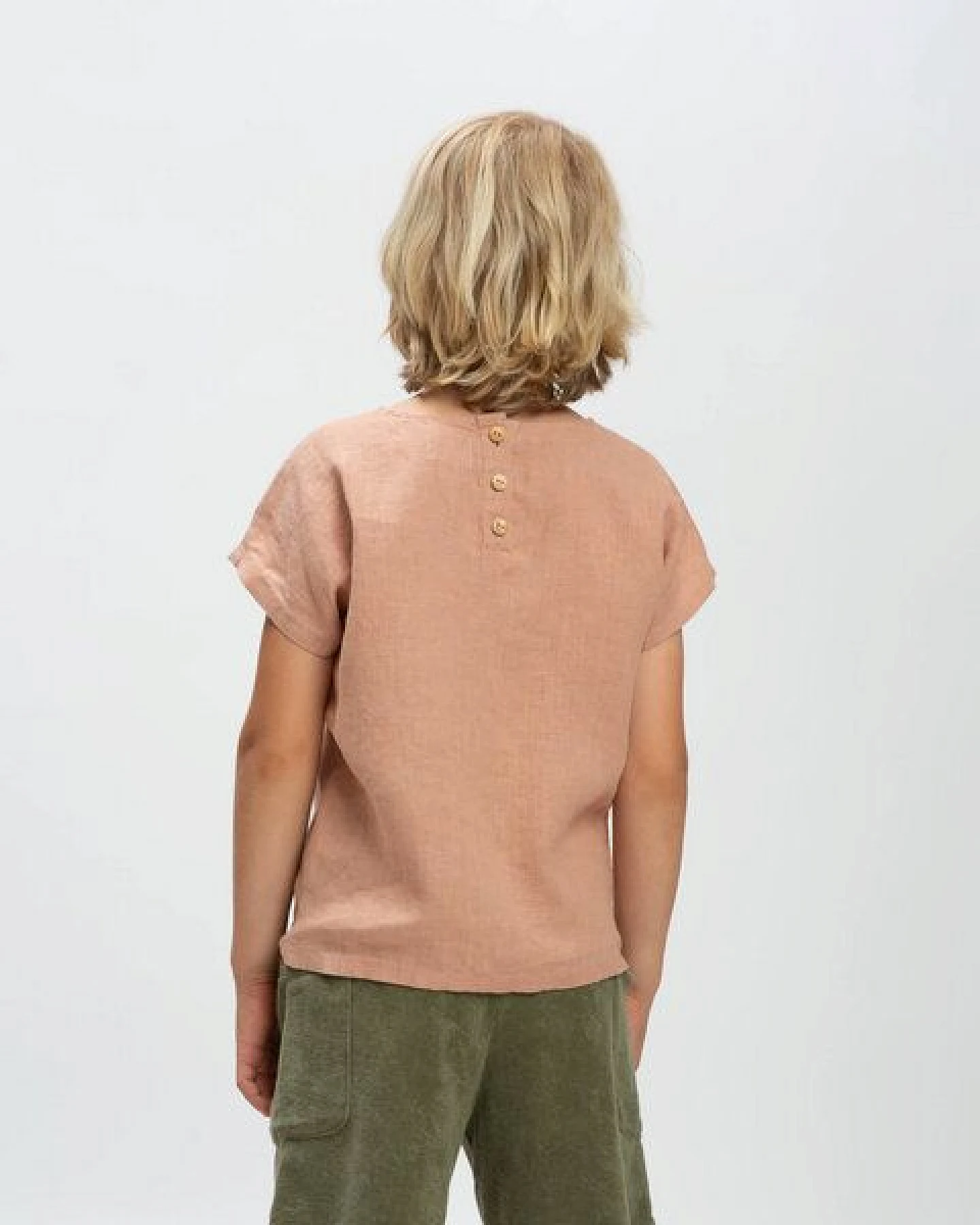 Matona Lockeres Leinen T-Shirt für Kinder / Easy T-Shirt – Ansicht 2