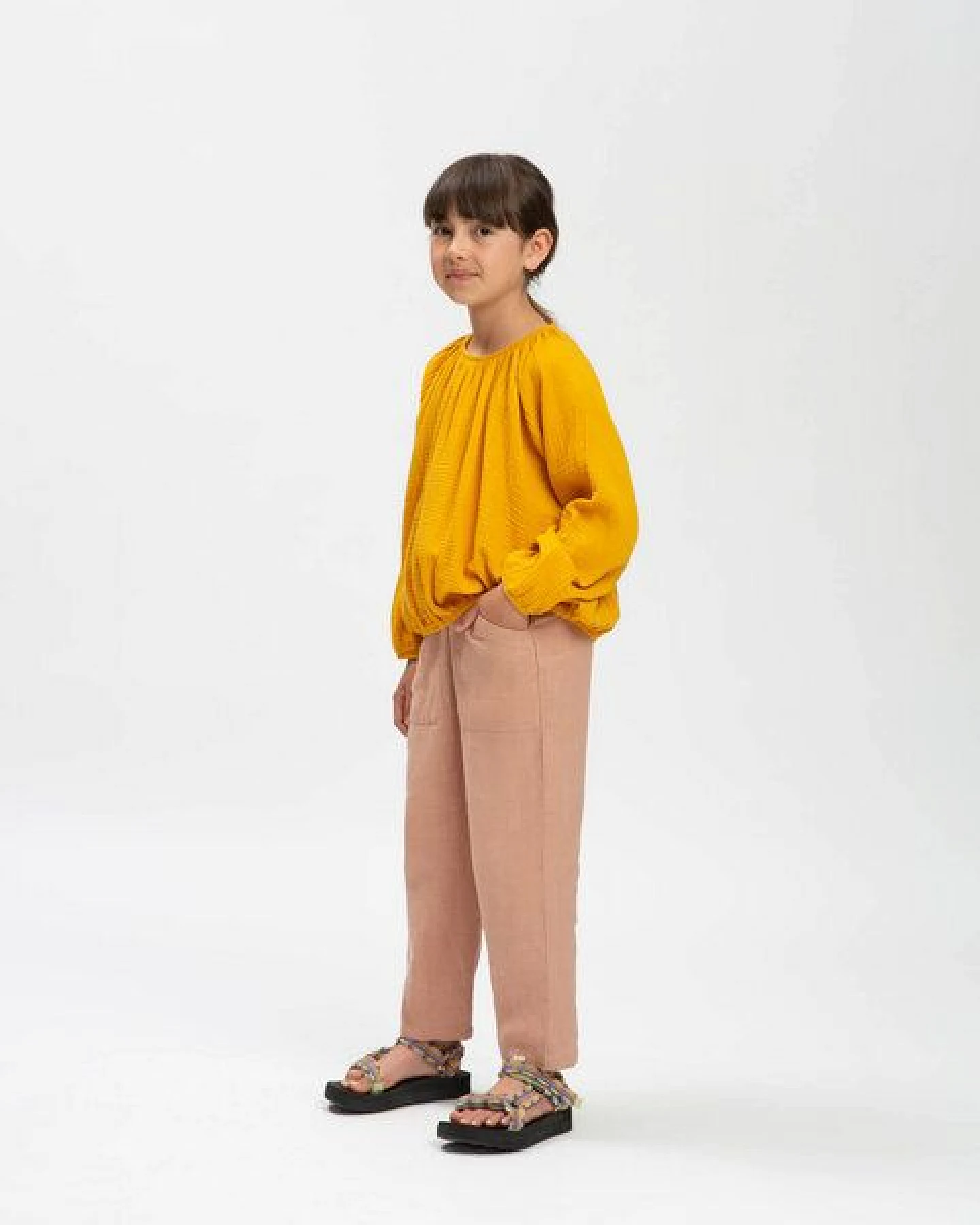 Matona Luftige Musselin Bluse für Kinder / Balloon Blouse – Ansicht 3