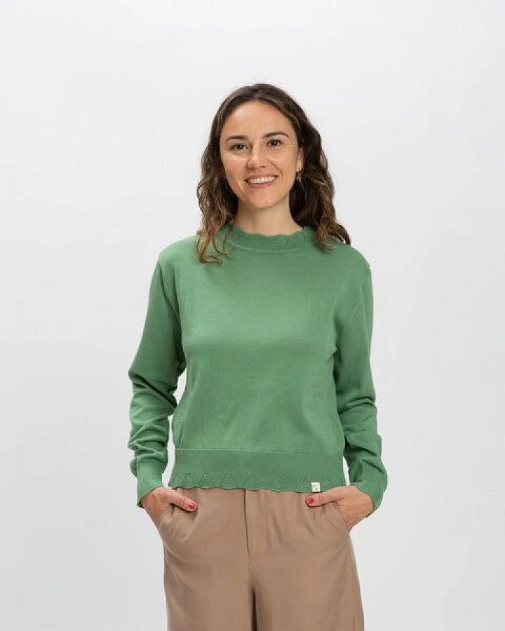 Matona Feinstrickpullover für Frauen / Flower Sweater