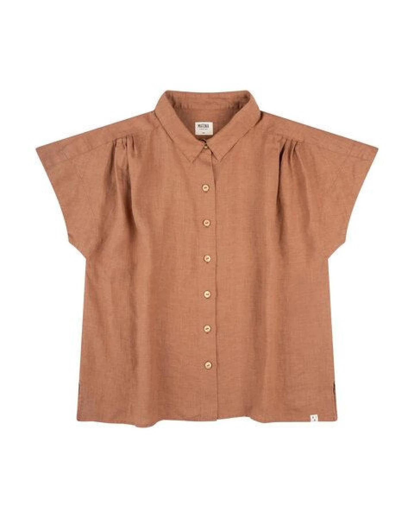 Matona Kurzarmbluse aus Leinen für Frauen / Linen Blouse – Ansicht 4