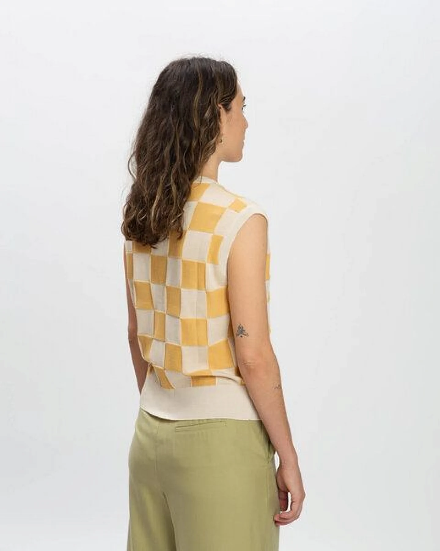 Matona Weste aus Baumwolle für Frauen / Buttoned Vest – Ansicht 2