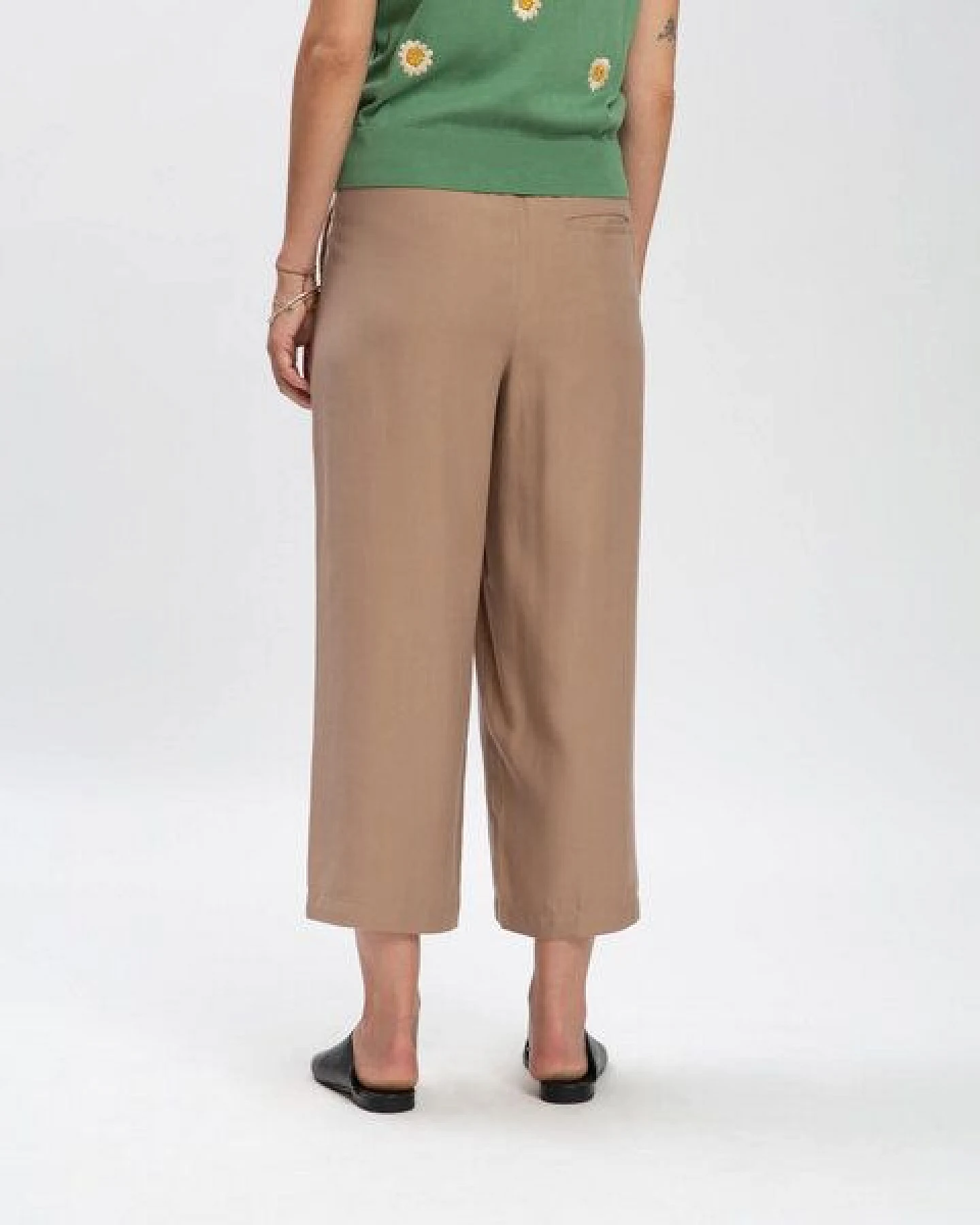 Matona Hose mit weitem Bein aus Lyocell für Frauen / Tencel Pants – Ansicht 2