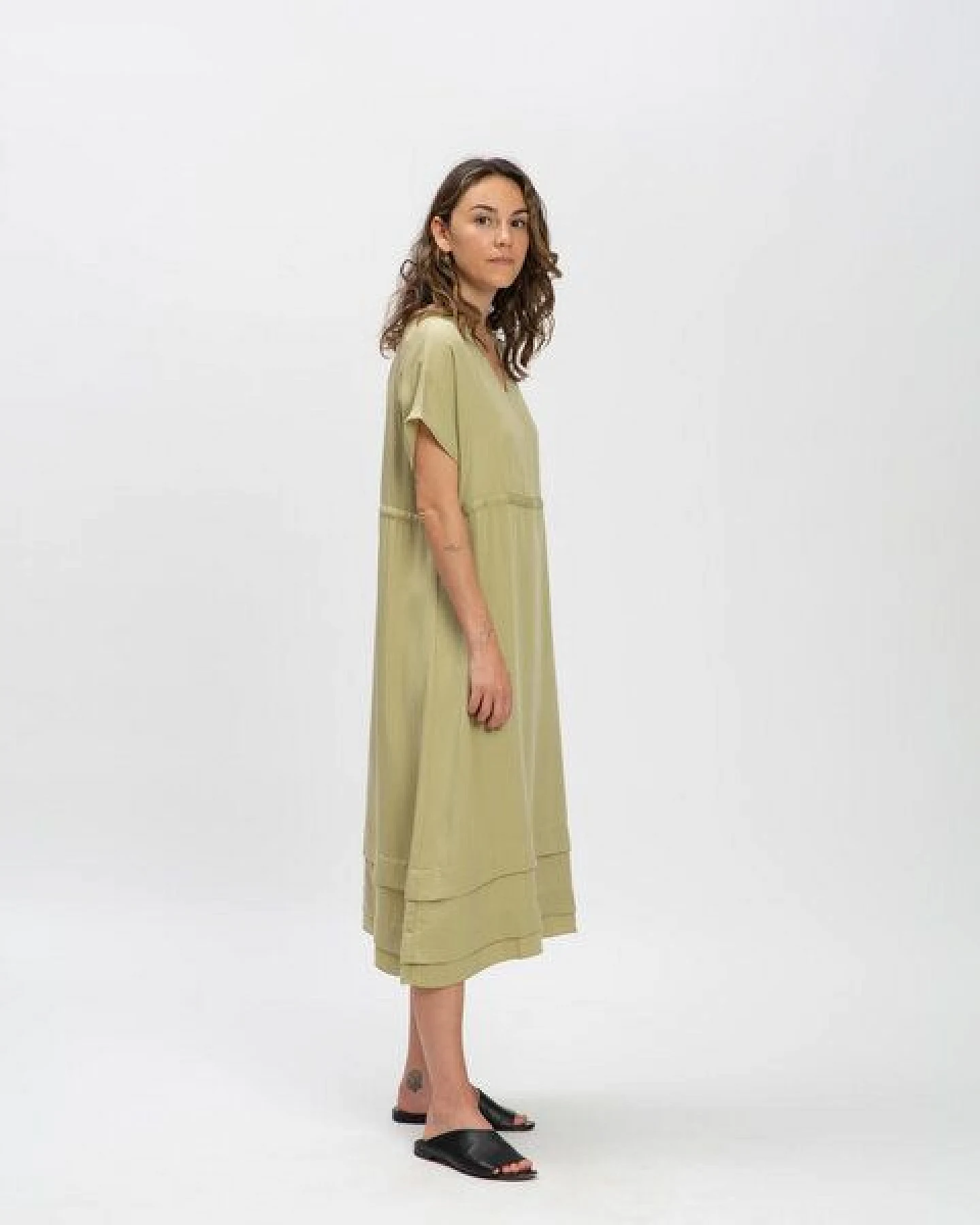 Matona Luftiges Kleid aus Lyocell für Frauen / Tencel Dress – Ansicht 3