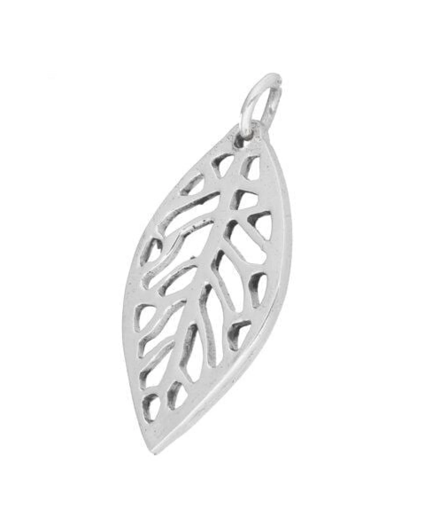 pakilia Silber Kette Blatt fair-trade und handmade – Ansicht 2