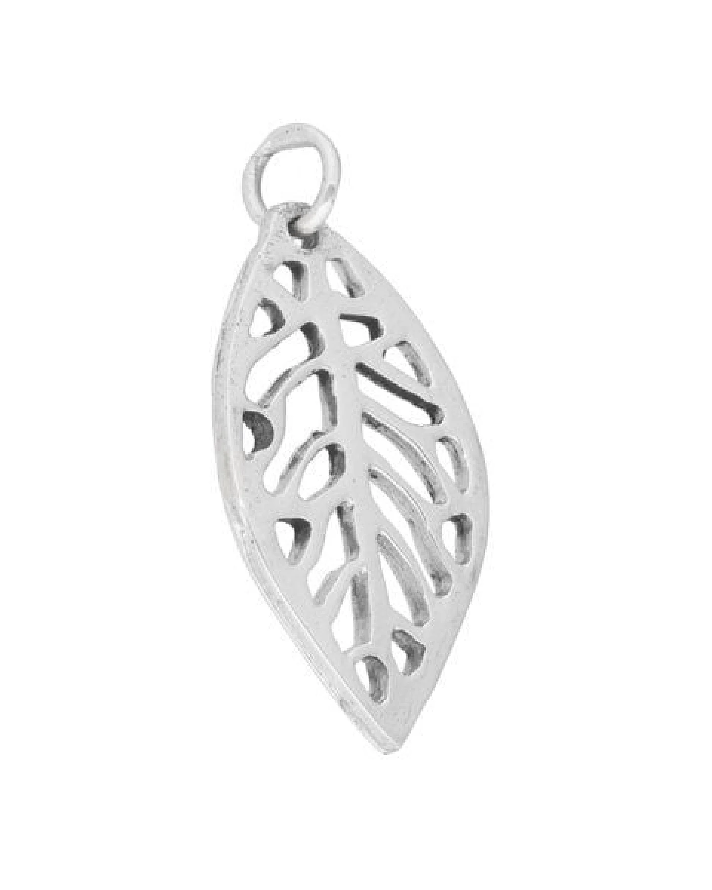 pakilia Silber Kette Blatt fair-trade und handmade – Ansicht 3