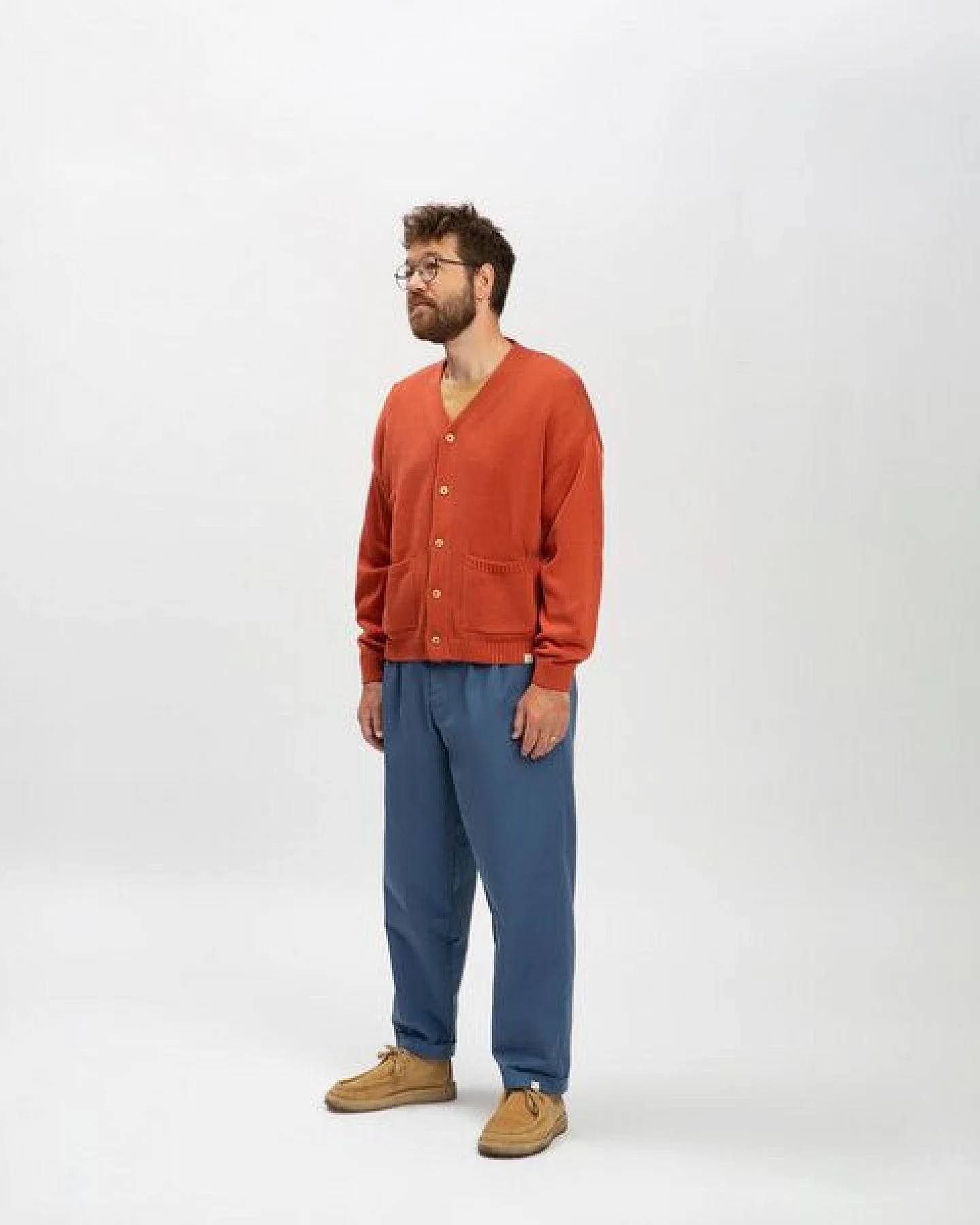 Matona Legere Strickjacke aus Baumwolle für Männer / Relaxed Cardigan – Ansicht 3