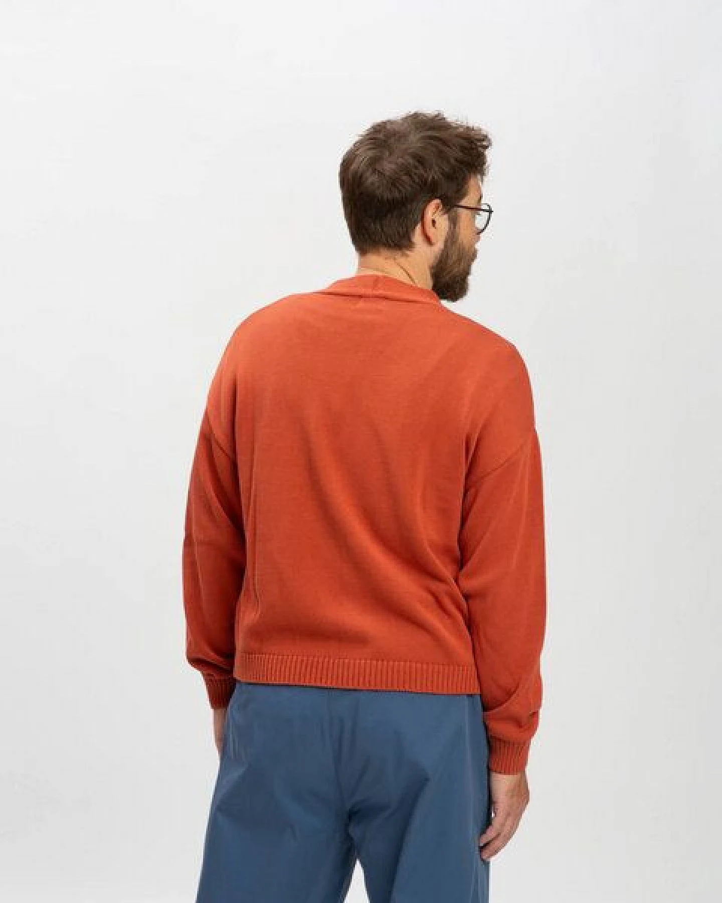 Matona Legere Strickjacke aus Baumwolle für Männer / Relaxed Cardigan – Ansicht 2
